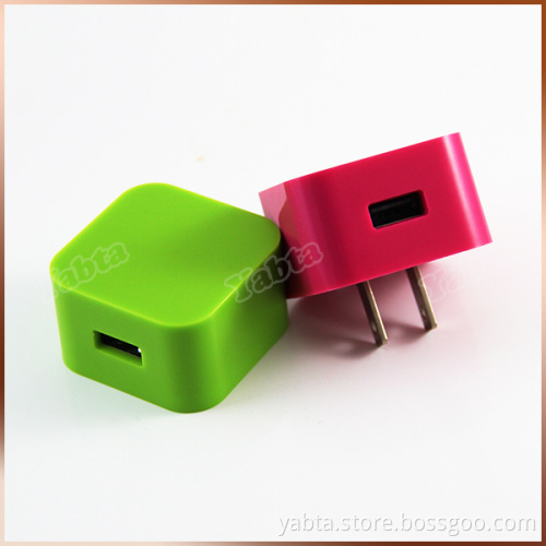 5V 2.1A Output Single Port Foldable USB Adaptor For Samsung Charger